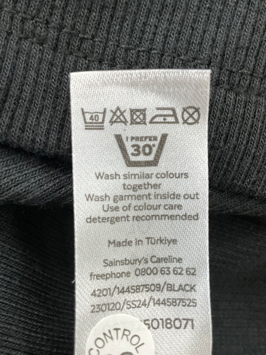 TU Black Stretch Top UK 10