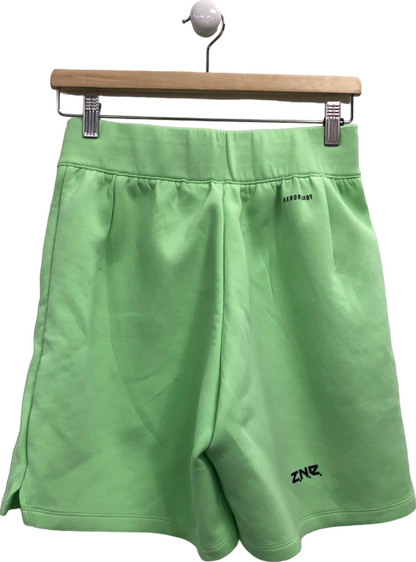 Adidas Green Aeroready ZNE Shorts UK S