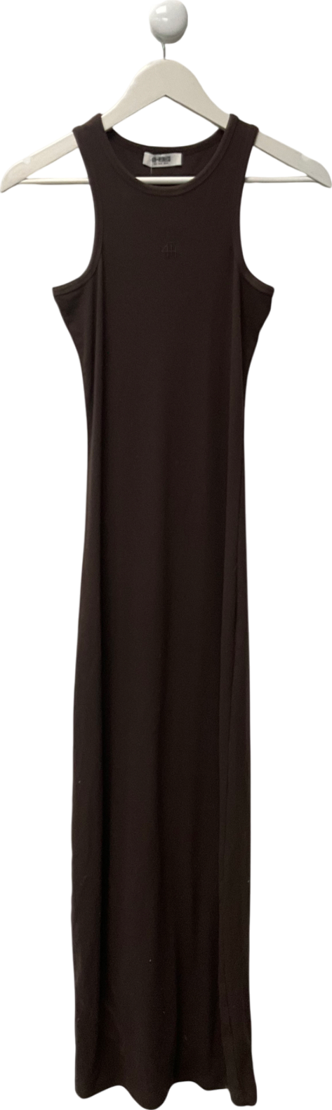 4th & Reckless Brown Emel Jersey Midaxi Dress UK 6