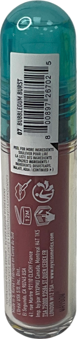 NYX Lip Iv Hydrating Gloss Stain Bubblegum Burst 5ml
