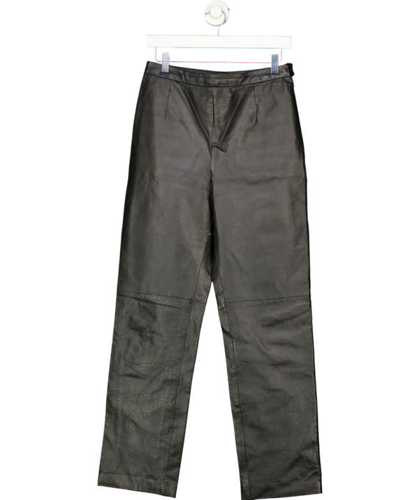 CLIO Leather Luxury Real Leather Trousers Clio Black Trousers UK 8