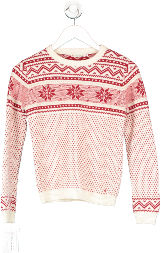 Bonpoint Red Cashmere Christmas Jumper 14 Years