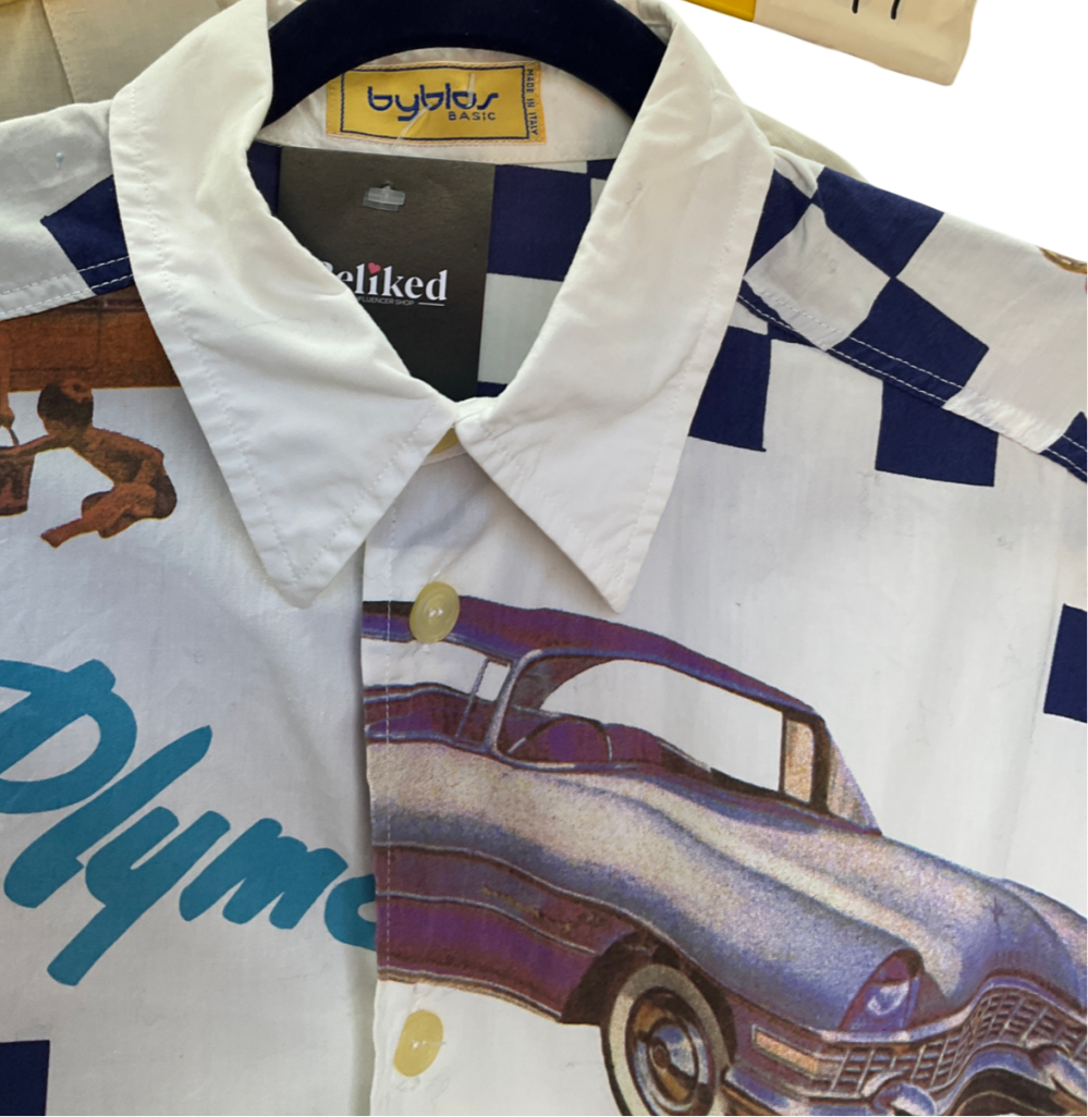 byblos White Vintage Shirt UK 40" CHEST