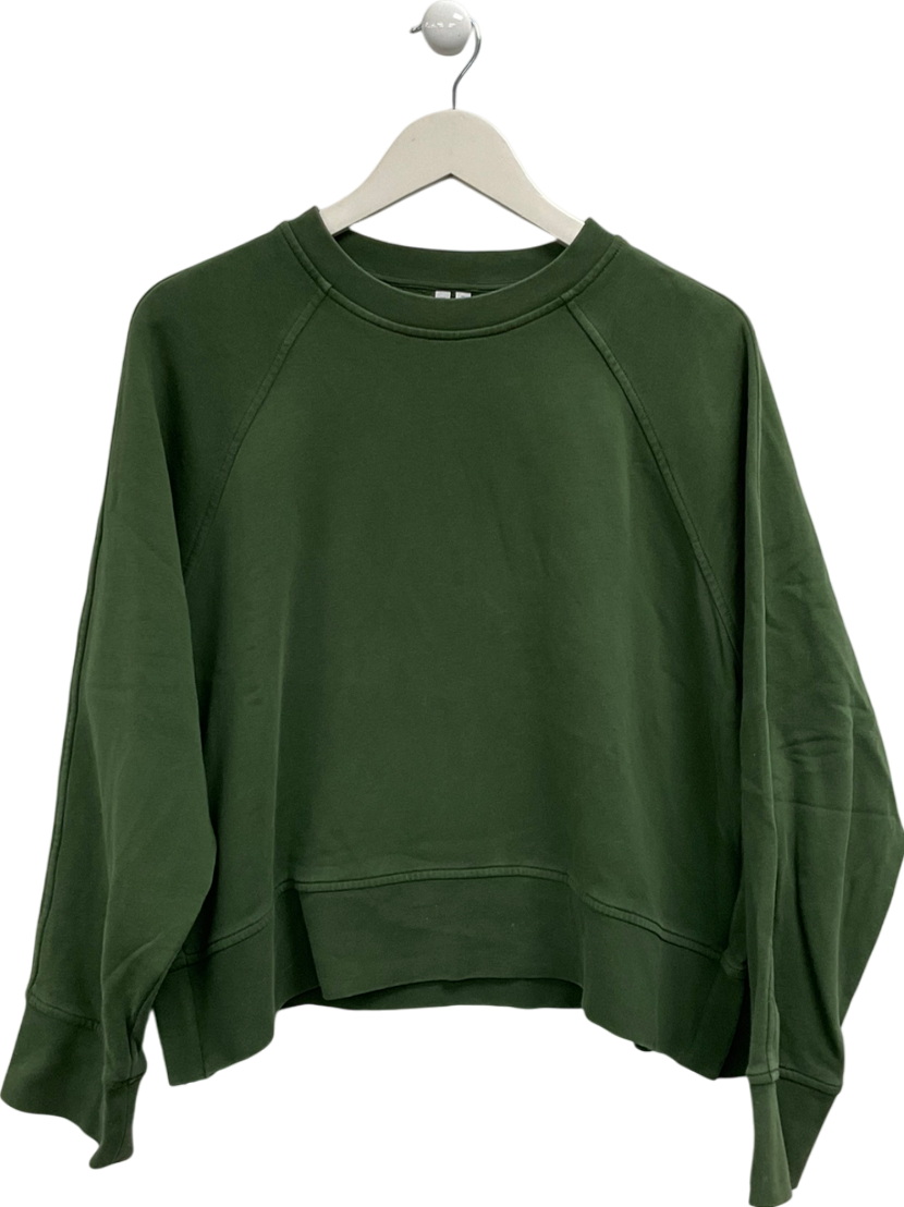 Arket Green Zip Side Sweater UK M