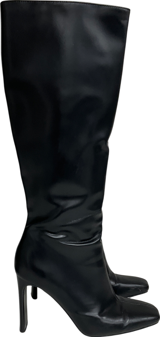 ZARA Black Knee High Boots UK 7 EU 40 👠