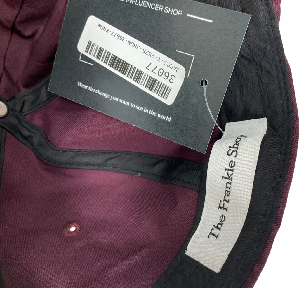 the frankie shop Red Burgundy Cap One Size