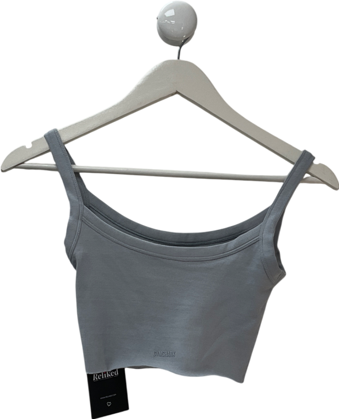 gymshark Blue Everywear Ribbed Tank UK XS