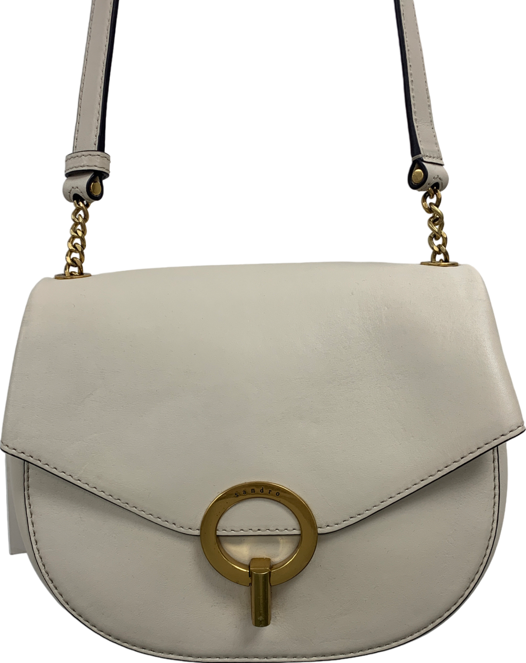 Sandro Cream Pepita Bag One Size