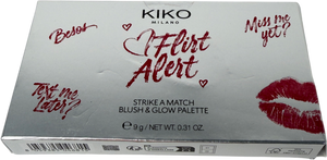 Kiko Flirt Alert Strike A Match Blush & Glow Palette 02 Blushin Baddie 9g