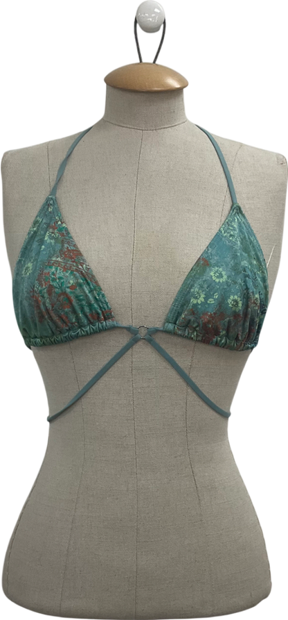 Urban Outfitters Blue Out From Under Floral Teya Bikini Top UK M