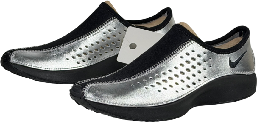 NIKE Superfly Moc Trainers Mtlc Silver & Black UK 4.5 EU 37.5