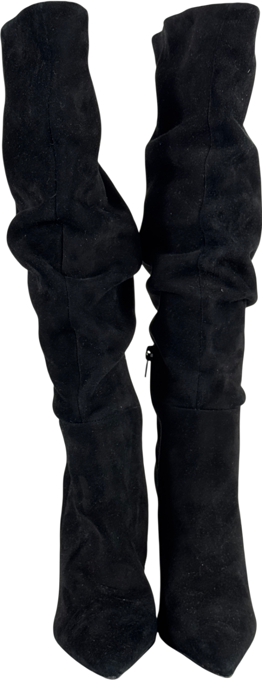 CARVELA Black Suede Knee High Boots UK 6 EU 39 👠