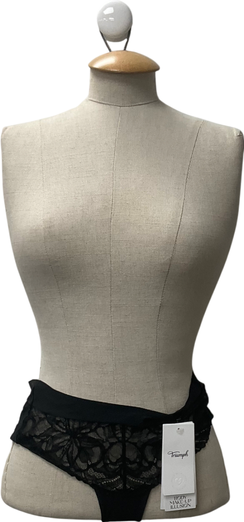 Triumph Black Body Make-up Illusion Lace UK 8