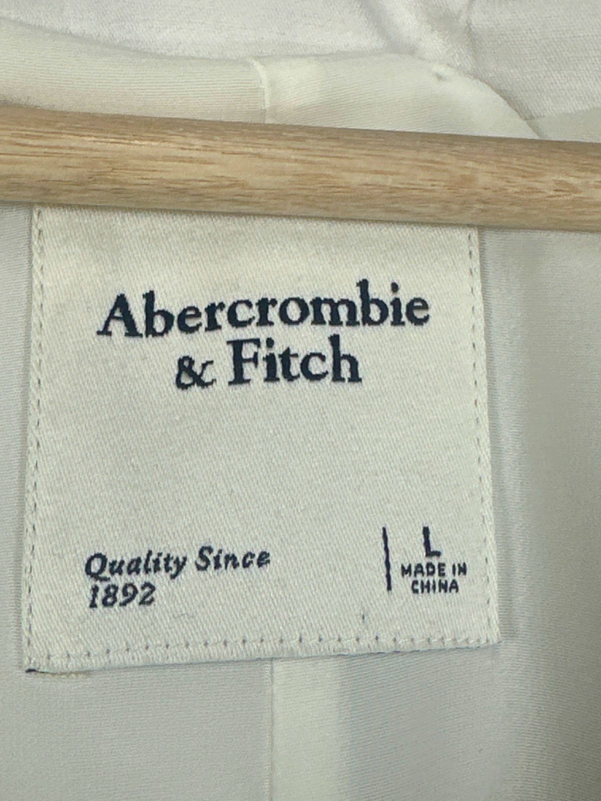 Abercrombie & Fitch White Sleeveless Button Front Dress UK L