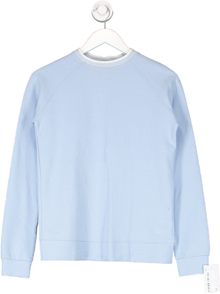 Crew Clothing Blue Crewneck Sweatshirt UK 6