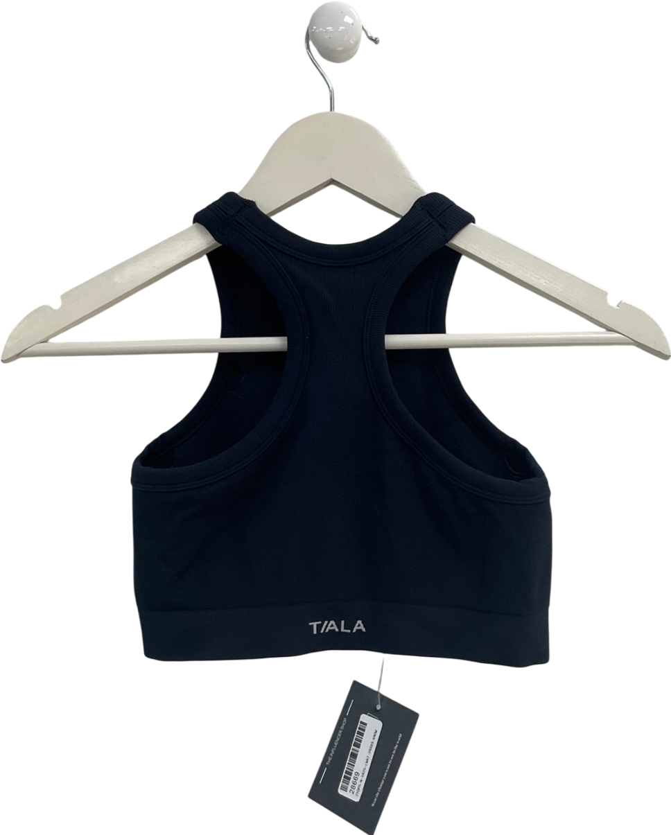 T/ALA Blue Racer Back Tank Top UK S