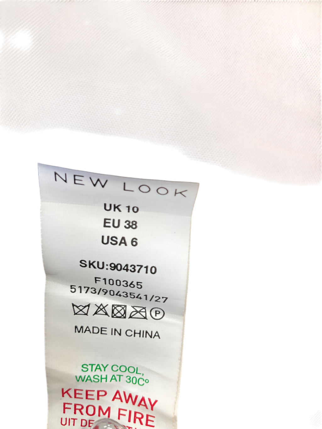 New Look Brown Cropped Faux Fur Jacket UK 10