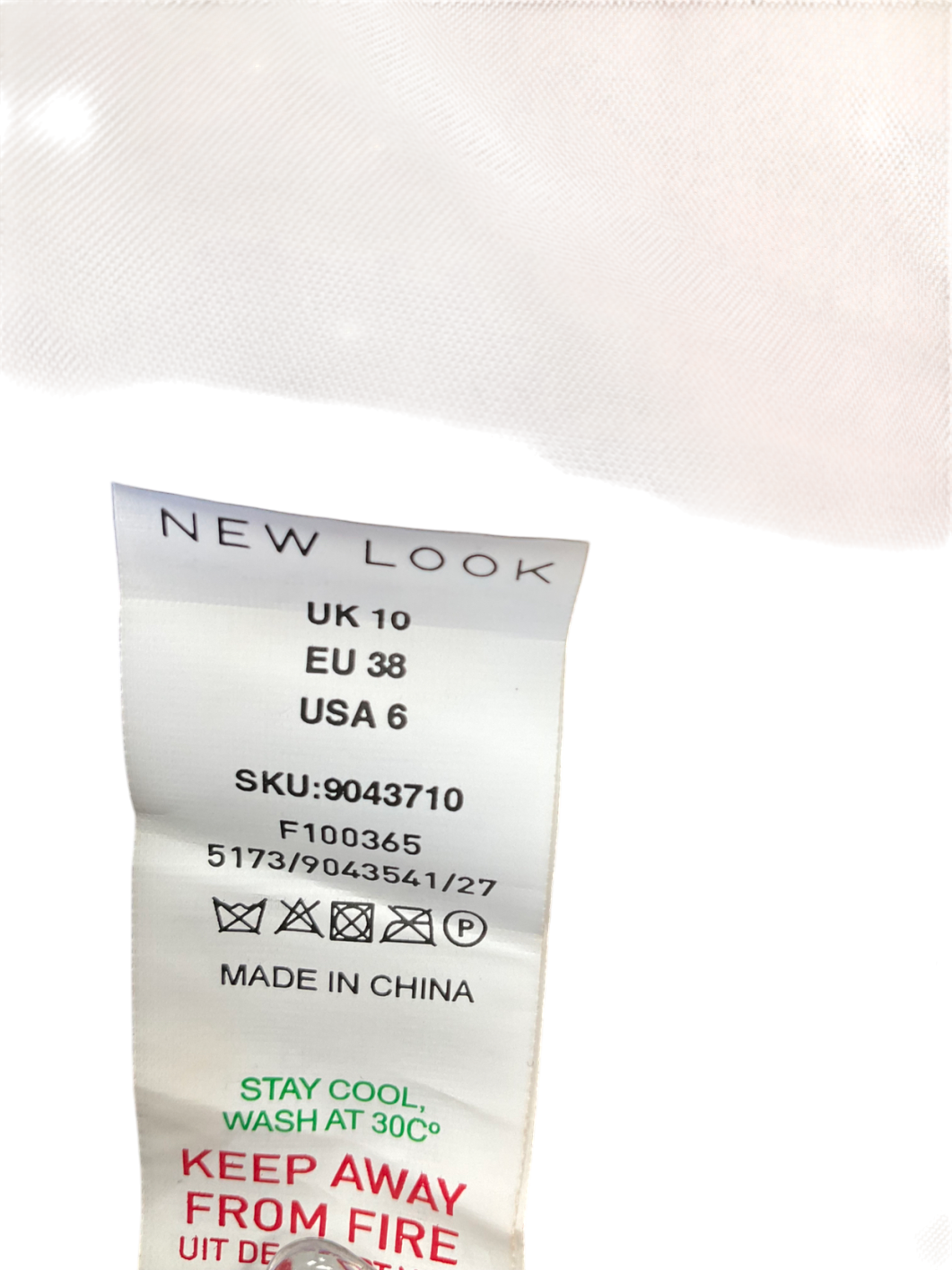 New Look Brown Cropped Faux Fur Jacket UK 10