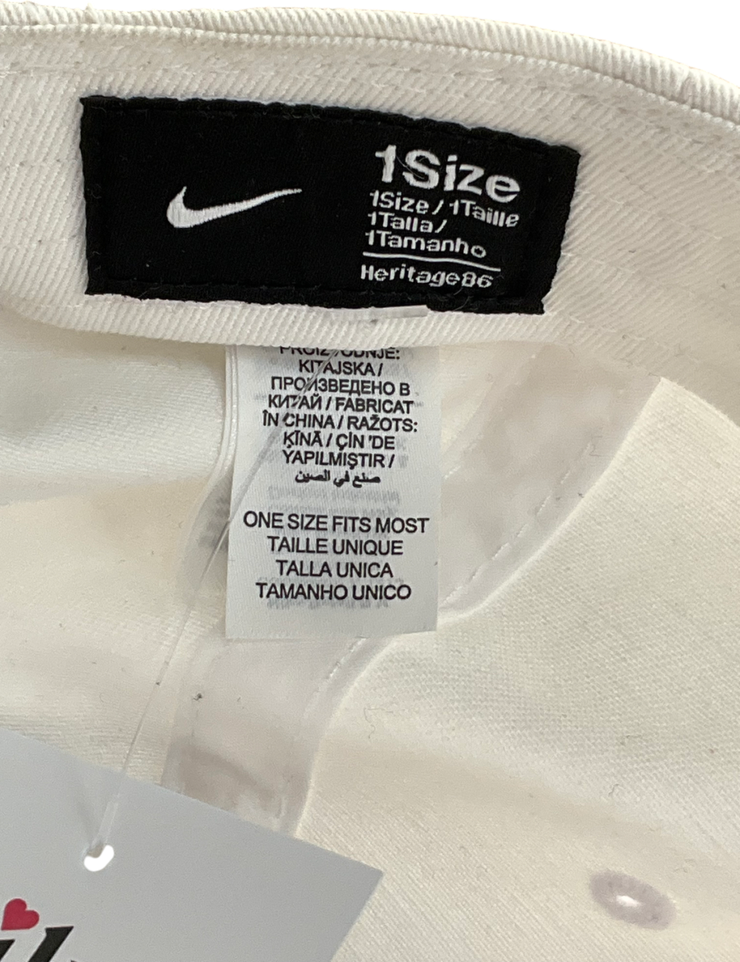 Nike White Unstructured Futura Wash Cap One Size