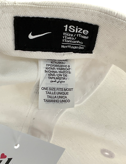 Nike White Unstructured Futura Wash Cap One Size