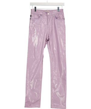FIORUCCI Purple Yves Vinyl Trousers W26
