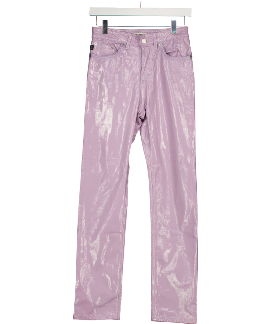FIORUCCI Purple Yves Vinyl Trousers W26