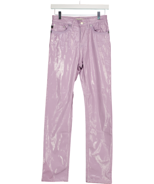 FIORUCCI Purple Yves Vinyl Trousers W26 – Reliked