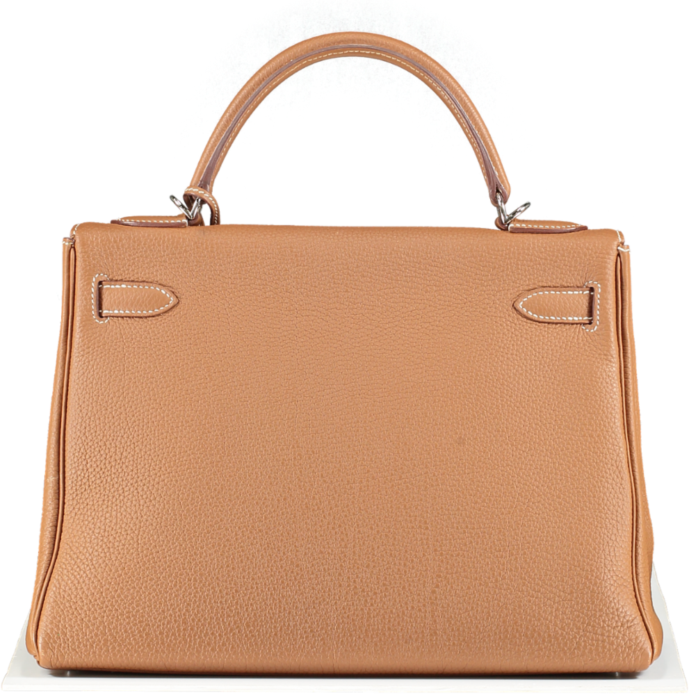 Hermès Kelly 32 Gold Togo Leather with Palladium Hardware Handbag