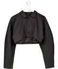 maniere de voir Black Elya Tailored Super Cropped Jacket UK 10