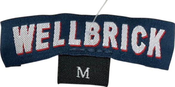 wellbrick Oxy Grey Heavyweight cotton Hoodie UK M