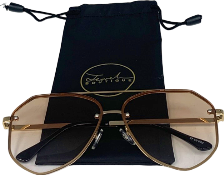 Trend Boutique Gold Aviator Sunglasses