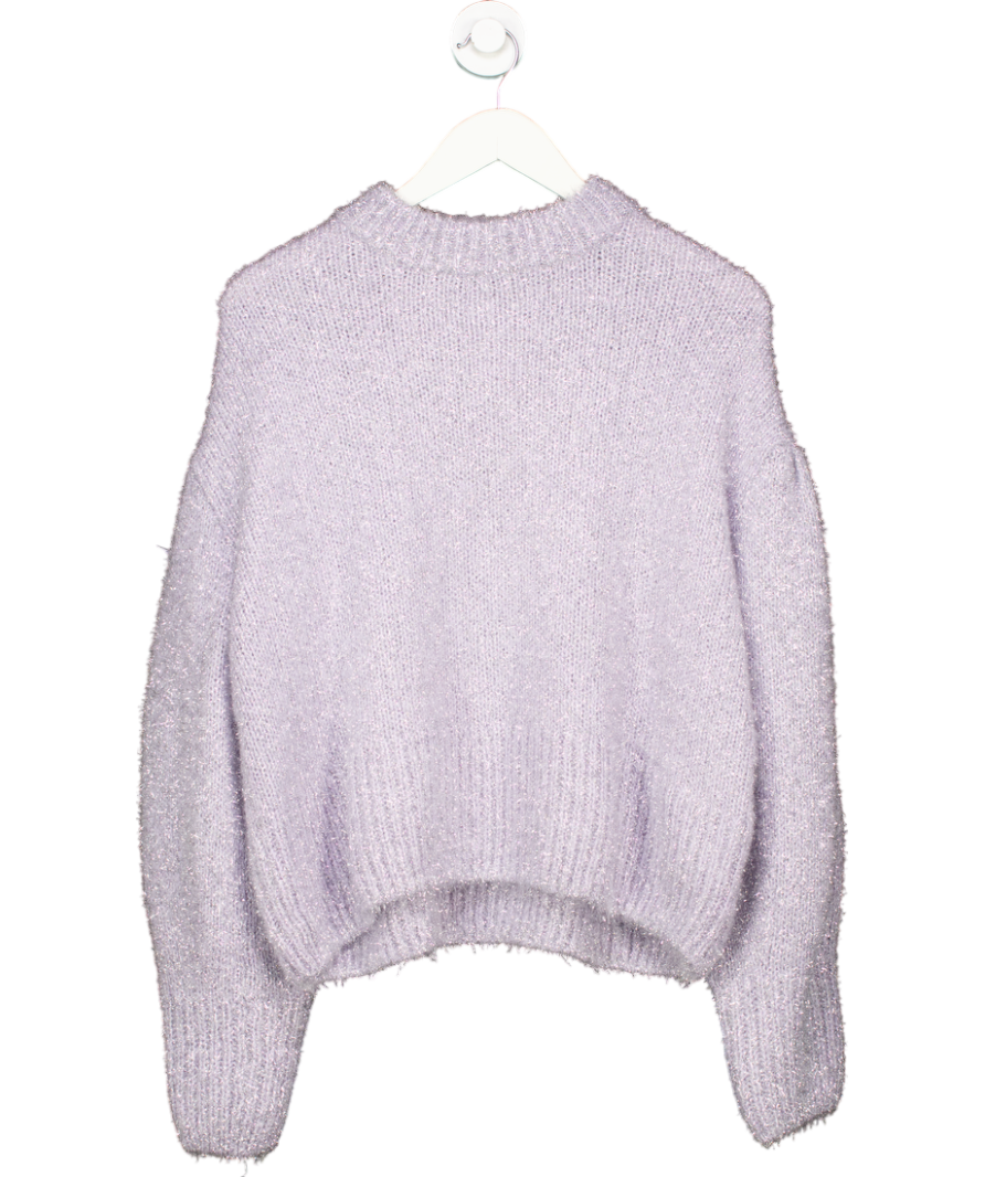 H&M Purple Glittery Jumper UK 12