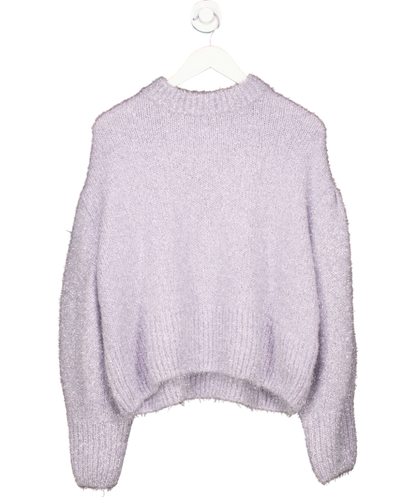 H&M Purple Glittery Jumper UK 12