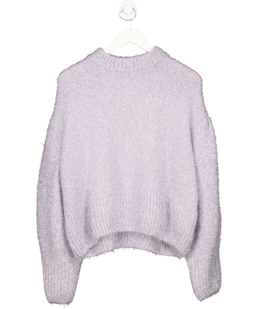 H&M Purple Glittery Jumper UK 12