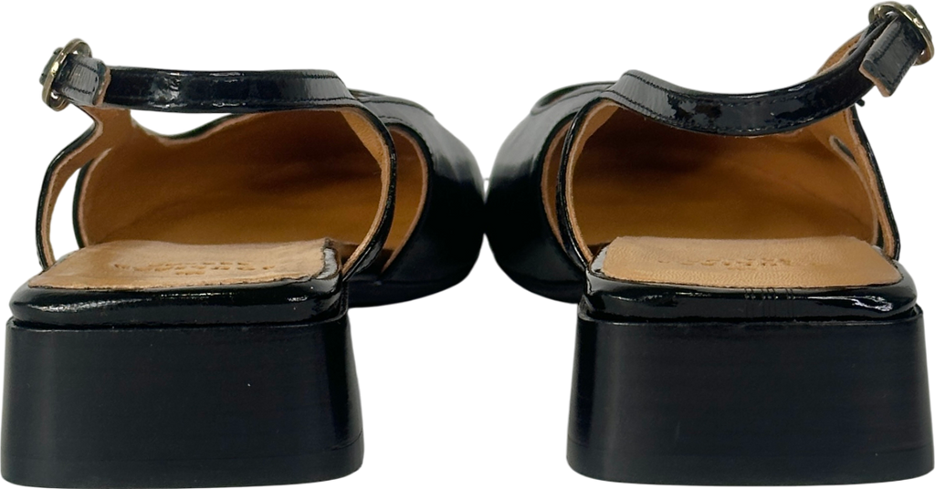 Sezane Black leather Livie Babies Mary Jane shoes UK 7 EU 40 👠