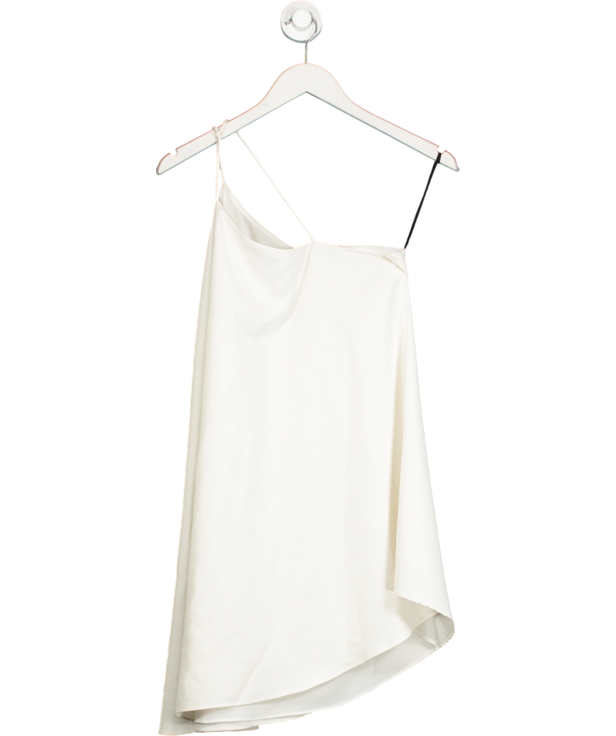 NBD White Asymmetric Strappy Mini Dress UK S