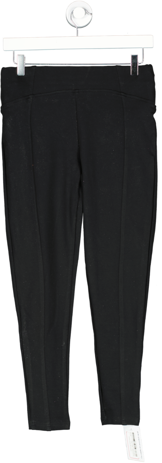 Ruched & Ready Black Snatched High Waisted Leggings UK S