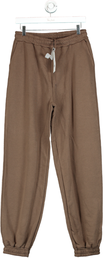 NA-KD Brown Straight Sweatpants UK M