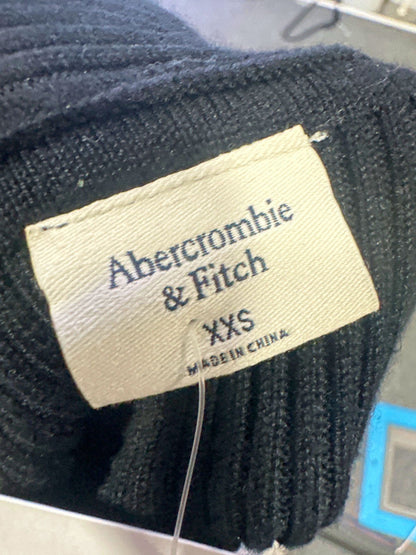 Abercrombie & Fitch Black Off-Shoulder Ribbed Top UK XXS