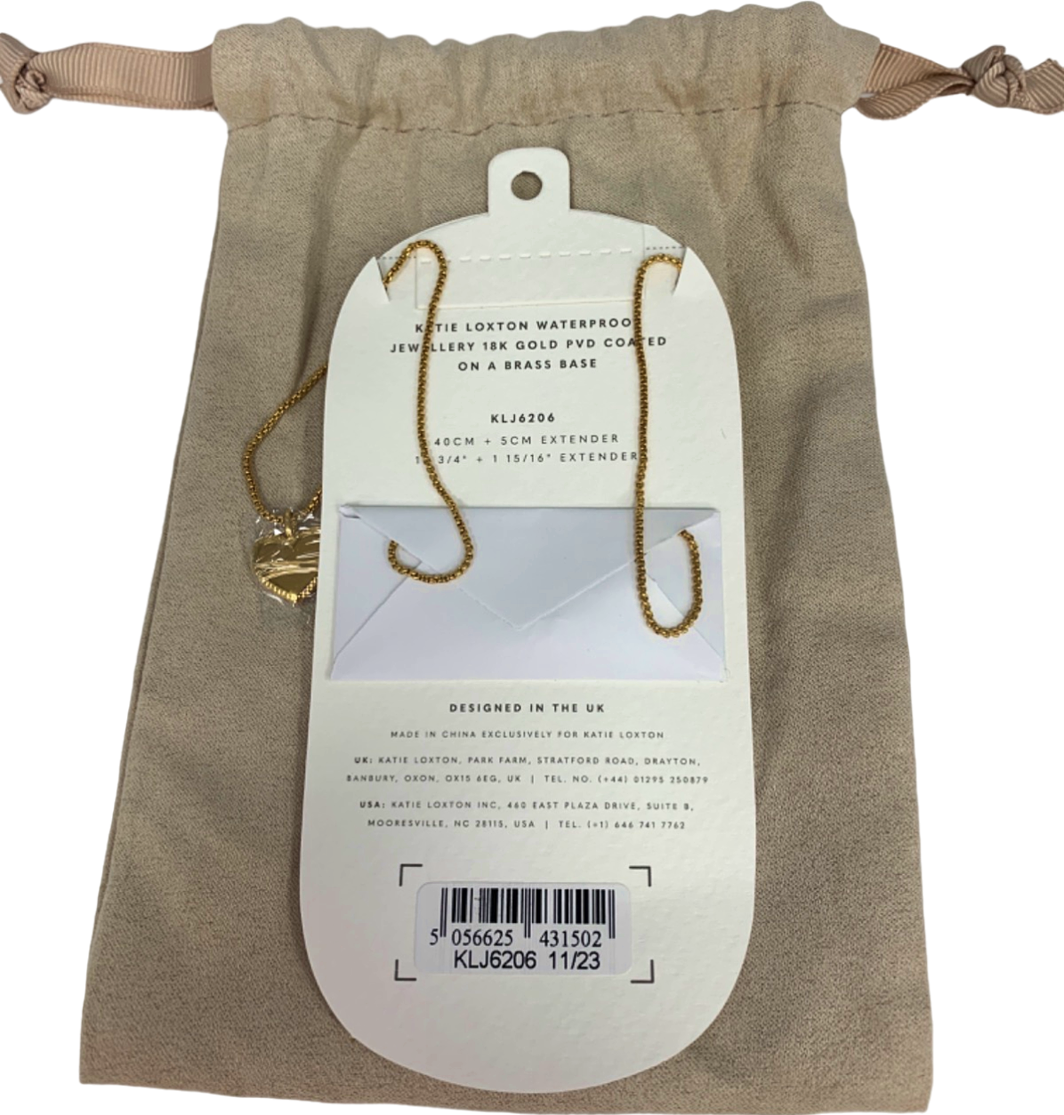 Katie Loxton Gold Bridesmaid Necklace