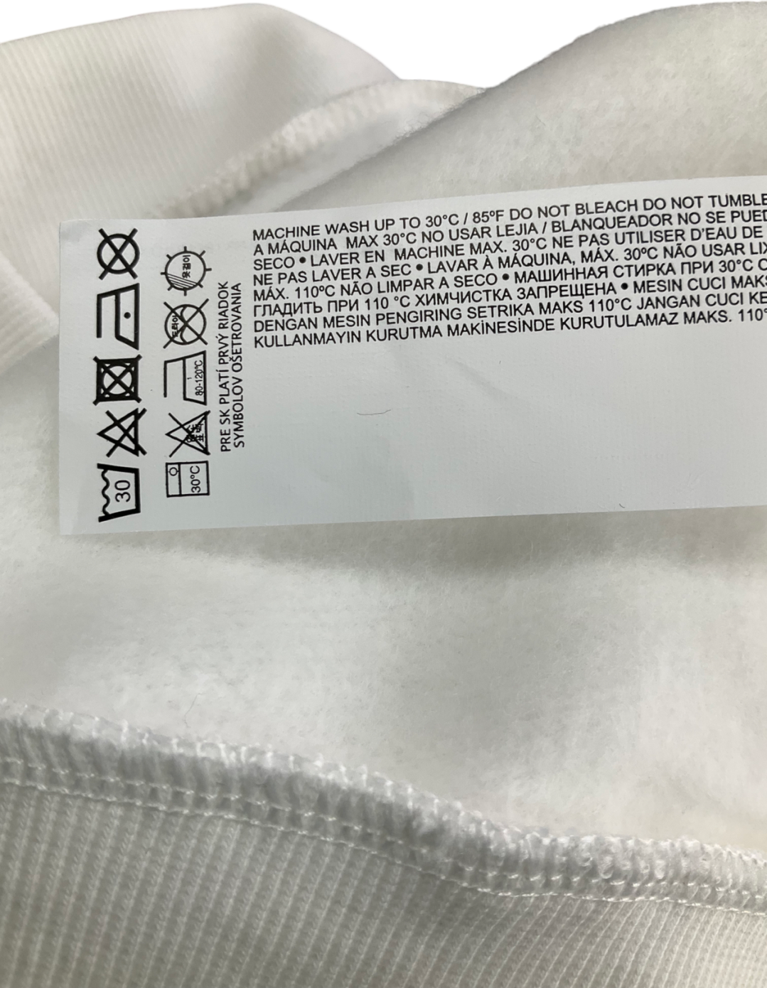 MANGO White "Living Life with No Regrets" Slogan Sweater UK XS/Sa