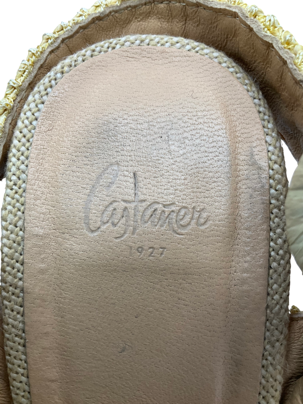 Castaner Beige Adriana Rafia Heel Sandals UK 5 EU 38 👠