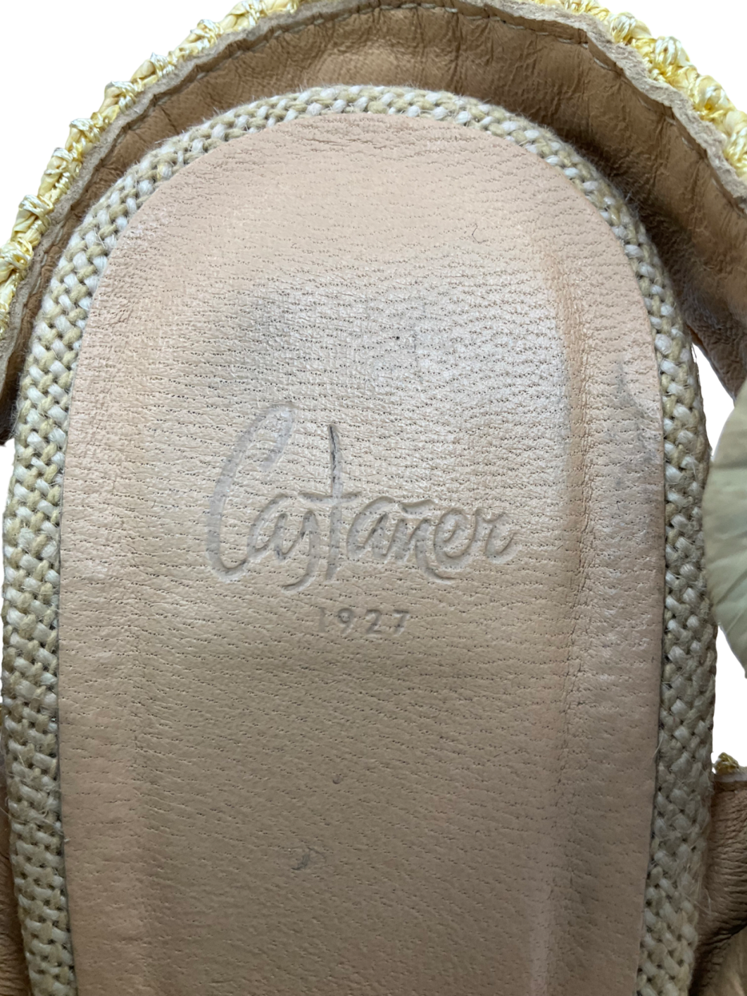 Castaner Beige Adriana Rafia Heel Sandals UK 5 EU 38 👠