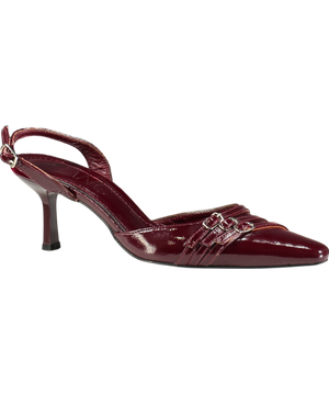 manc Red Skyler-merlot pointed heels UK 6 EU 39