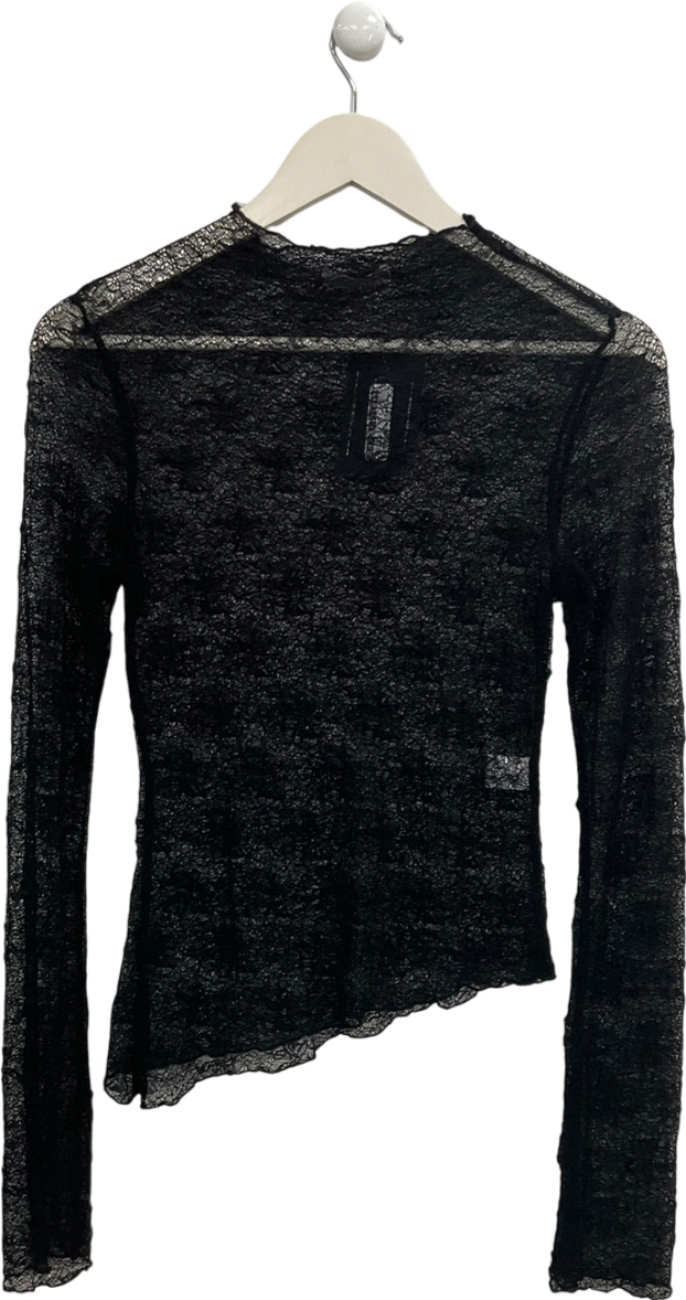 Meshki Black Riley Lace Top UK XS