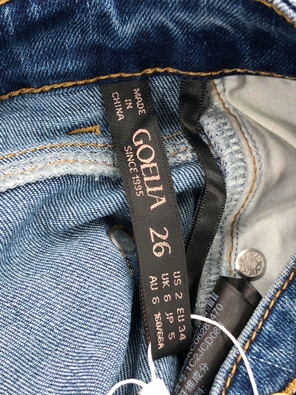 Goelia Blue Denim Jeans UK 6