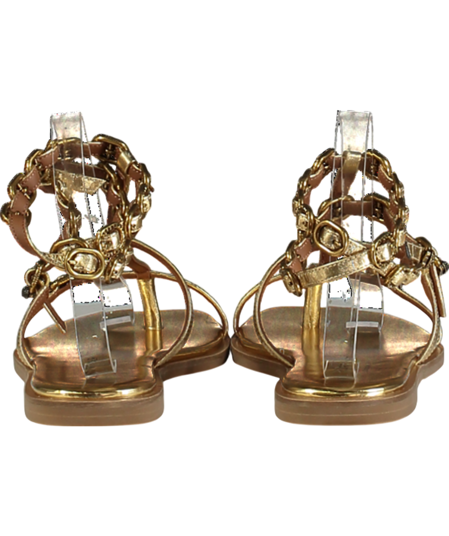 Kurt Geiger Metallic Regent Flat Gladiator Sandal UK 8 EU 41 👠