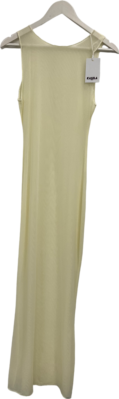 Kasela Mesh Maxi Dress In Cream One Size