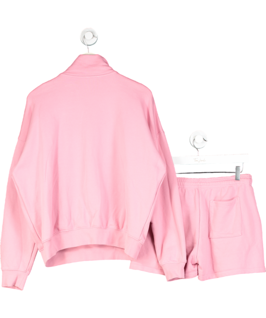 Adanola Pink Zip Sweatshirt And Shorts Set UK S