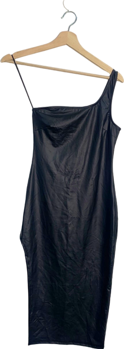 Bozzolo Black One-Shoulder Bodycon Dress UK S